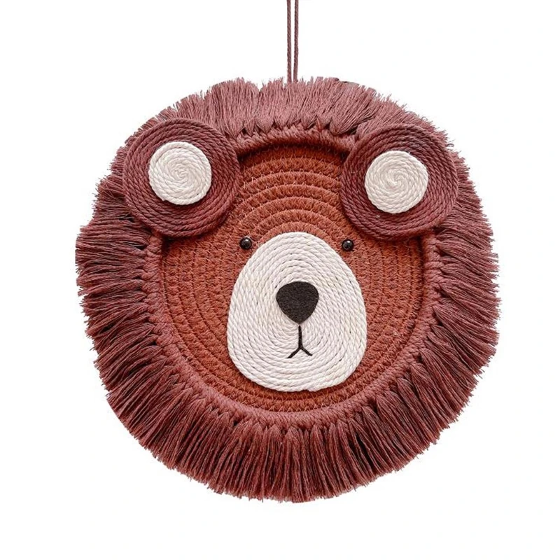 Скандинавская ручная плетеная подвеска в виде мультяшных животных украшение из