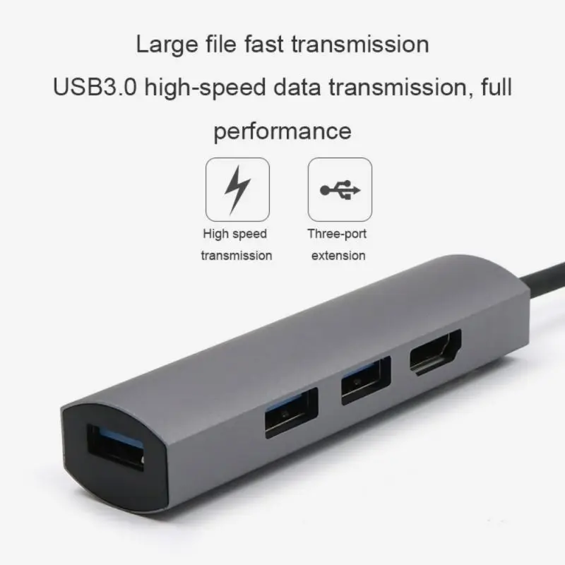 3 порта концентратор USB 1 Type-C к 0 сплиттер кабель Шнур ноутбук планшет Компьютерные