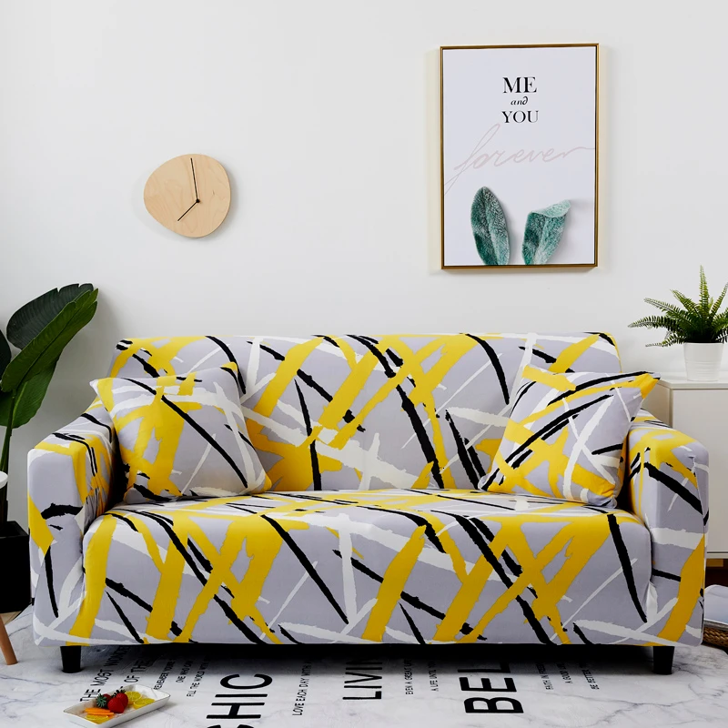 Растягивающийся чехол для дивана с защитой от скольжения четыре сезона