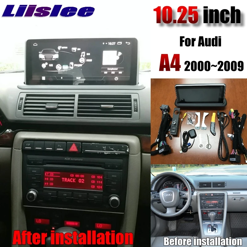 Автомагнитола LiisLee для Audi A4 B6 B7 8E 8H 2000 ~ 2009 10 25 дюйма Wi Fi GPS карта радио оригинальная
