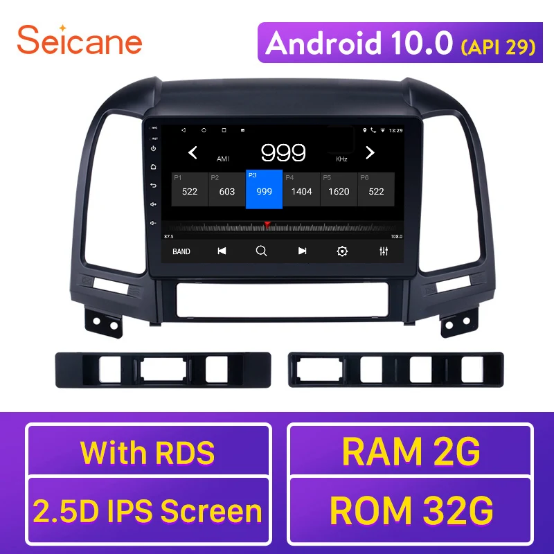 Автомагнитола Seicane Android 10 0 с GPS Навигатором автомобильный проигрыватель для 2005 2012