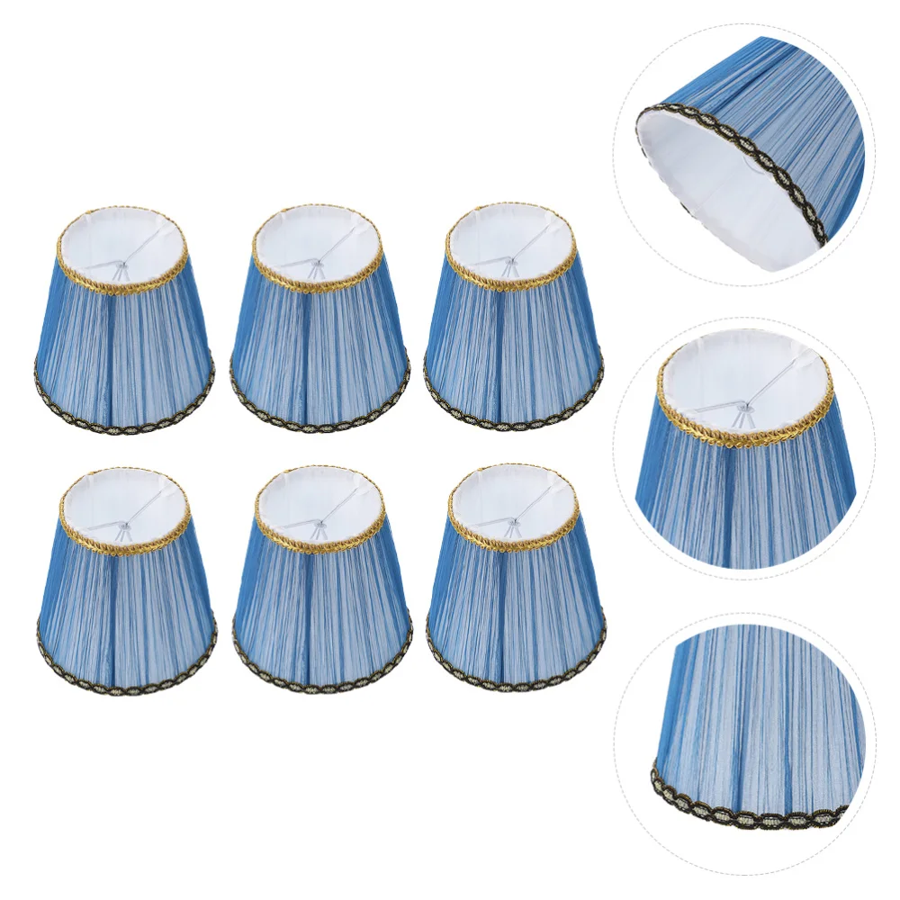 6 шт. тканевый абажур шикарный светильник крышка для настольной лампы пол с