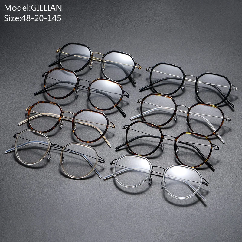 Дания индивидуальный дизайн оправа для очков из титанового сплава Безвинтовые