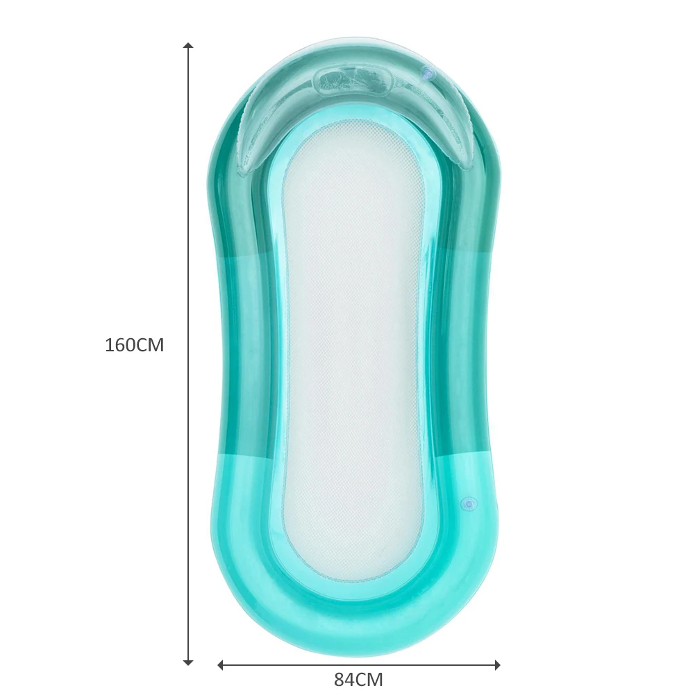 

Inflatable Water Hammock Pool Air Mattress Recliner Bed Floating Lounge Chair for Summer Swimming Pool Adults Water Amusement