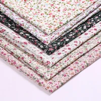 100150cm new pastoral floral polyester poplin fabric diy childrens wear cloth make bedding quilt decoration home