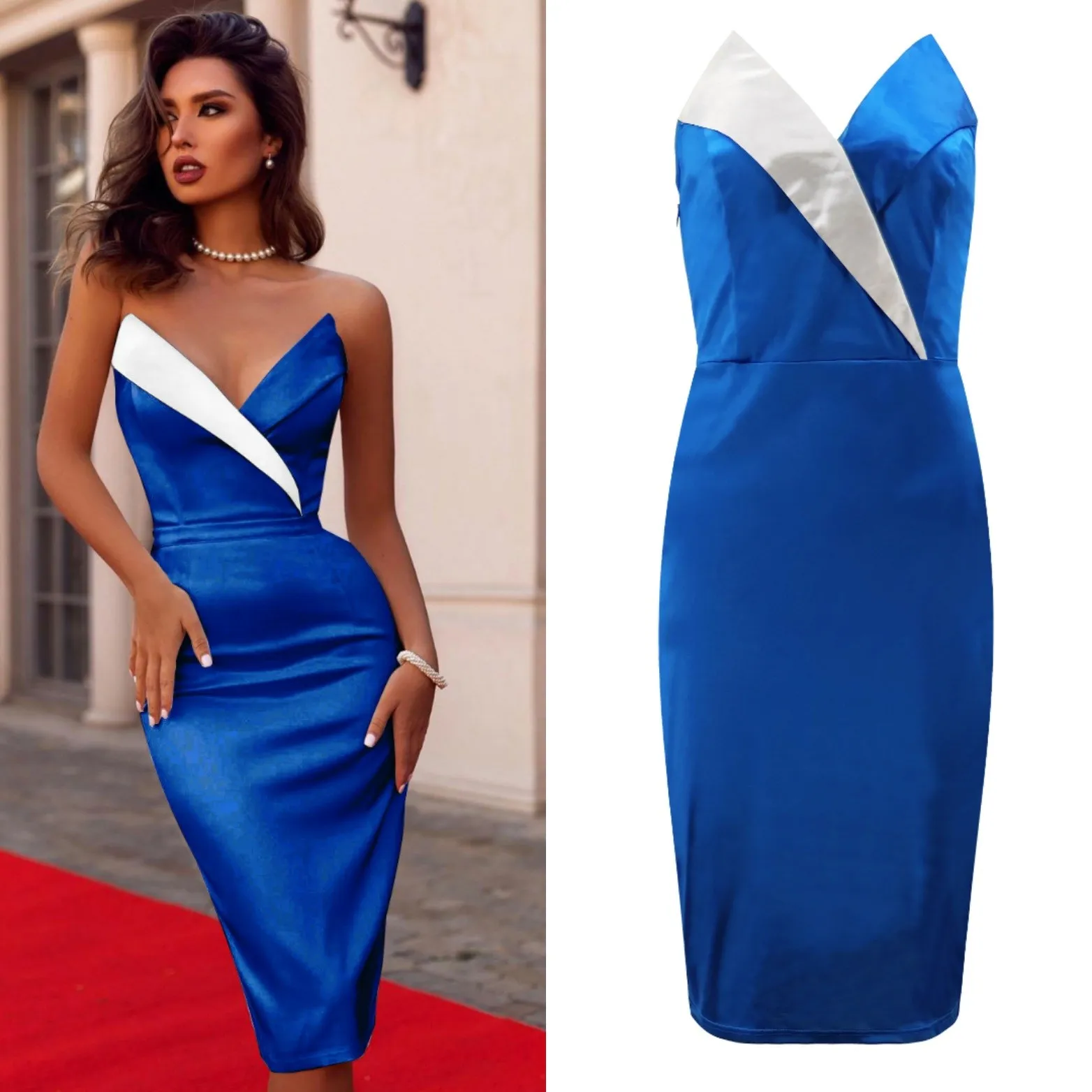 2019 летнее женское Клубное платье без бретелек уличное сексуальное рукавов