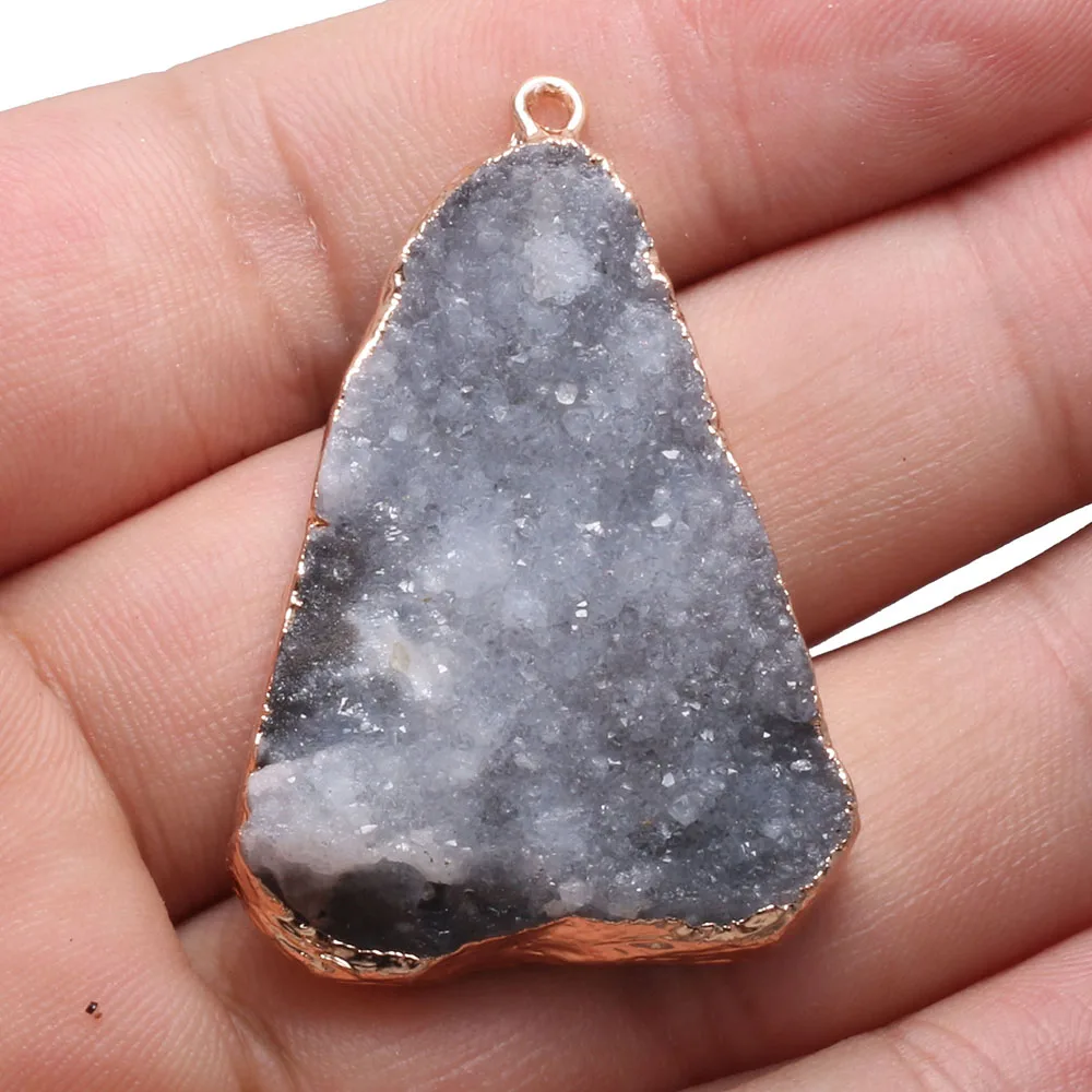 

Natural Stone Pendant Irregular Triangle Agates Exquisite Charms For Jewelry Making DIY Necklace Bracelet Anklet Accessory