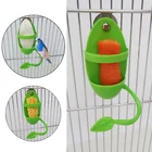 Светильник зеленый Пластик кормушка для попугаев креативная подвесная клетка для птиц подачи попугай кормления игрушка Еда Фруктовая корзинка держатель аксессуары для ванной комнаты