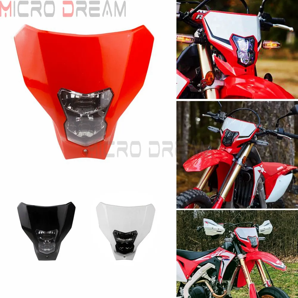 MX Enduro Dirt Bike светодиодный фар HI/короче спереди и длиннее сзади) луч передняя лампа