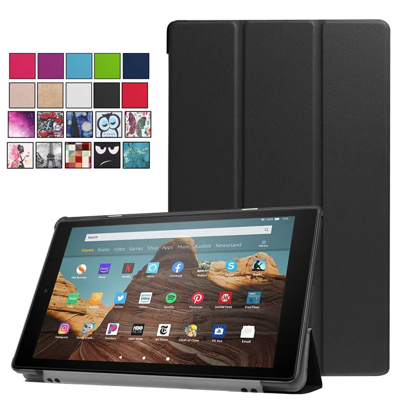 Чехол для Amazon Fire HD FireHD 10 HD10 чехол 2019 2017 Магнитный из искусственной кожи планшета с