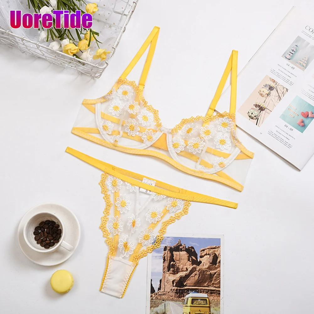 

2 шт./компл., сексуальное нижнее белье, комплект сексуального белья, женский кружевной бюстгальтер, бюстгальтер с стрингами и подвязками, ниж...