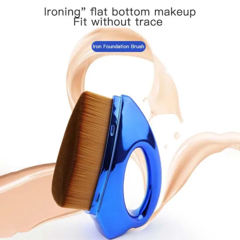 1 шт. Кисть для макияжа Плоская верхняя кисть лица Румяна пудры основы крема Cc