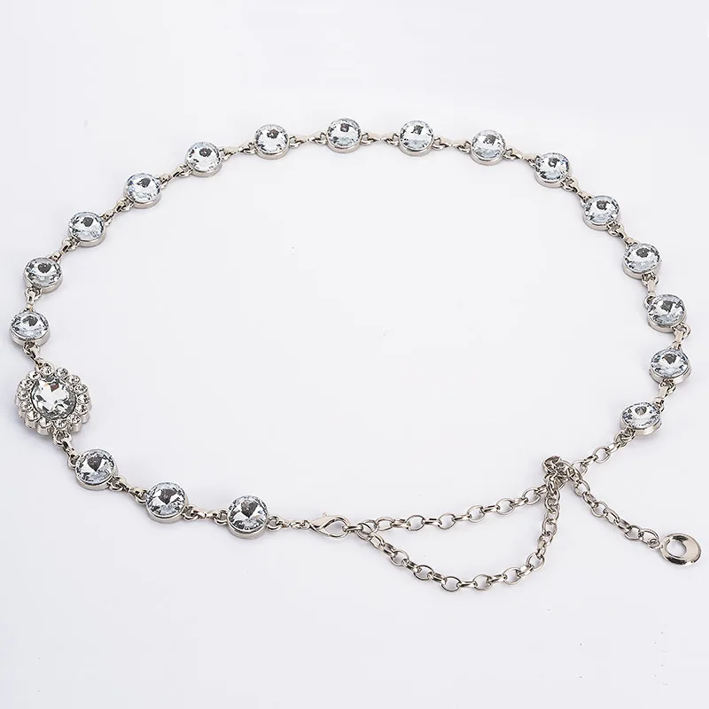 Женская цепочка на талию летняя пляжная с цветочным принтом украшенная