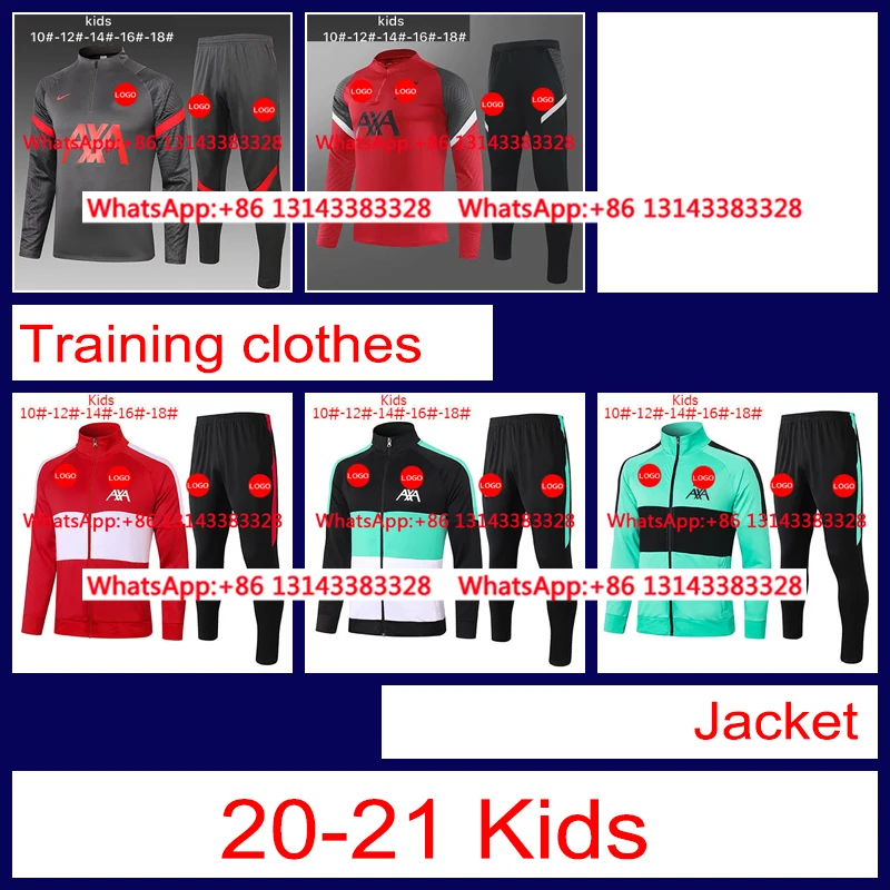 

2020 Top Thai Best jacket quality LiverpoolES Children Training clothes Top Best sale 2021 Free shipping