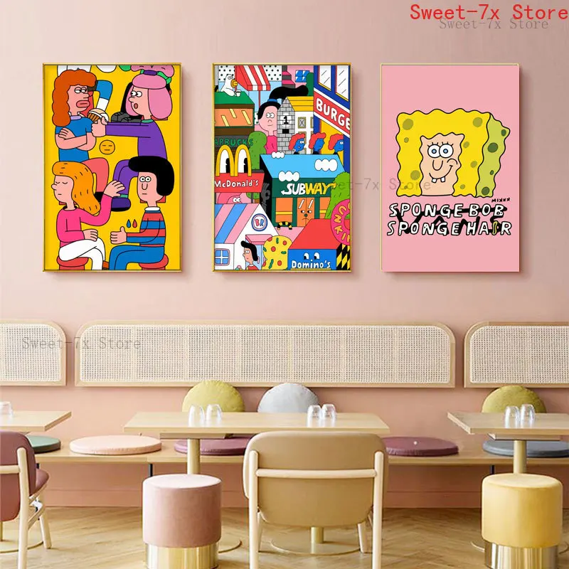 Знаменитый иллюстратор искусство дневное скандинавские плакаты и принты