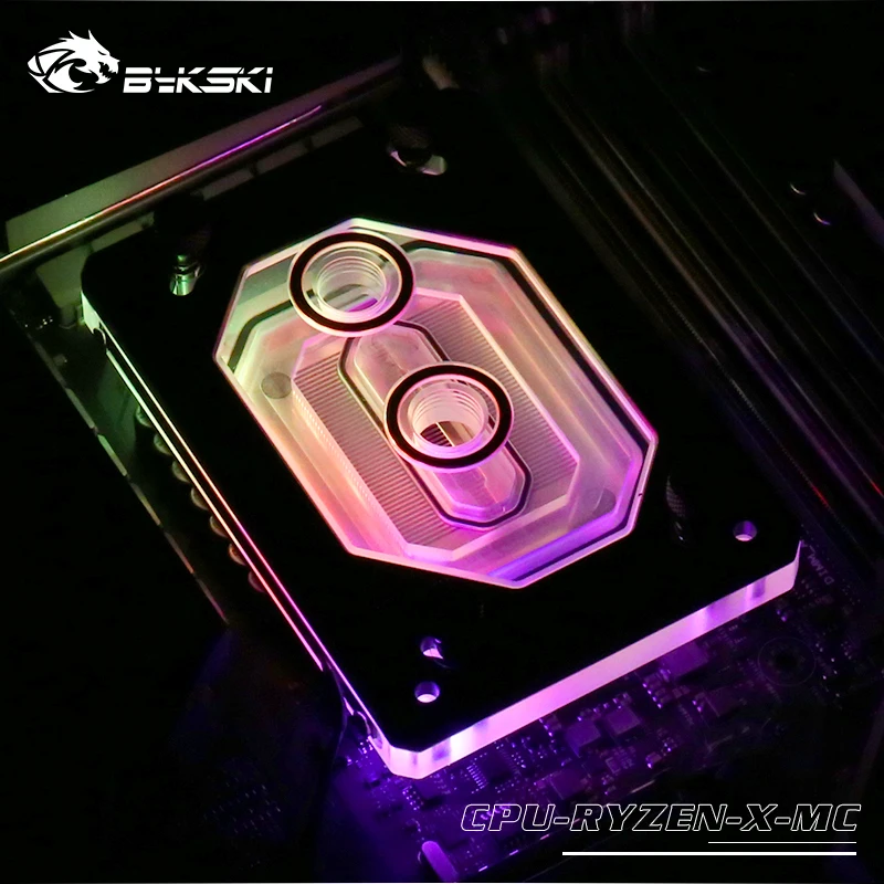Bykski водоблок для процессора cpu-RYZEN-X-MC для AMD RYZEN AM3 AM3+ AM4 1950X TR4 X399 AURA поддержка GND водяного охлаждения