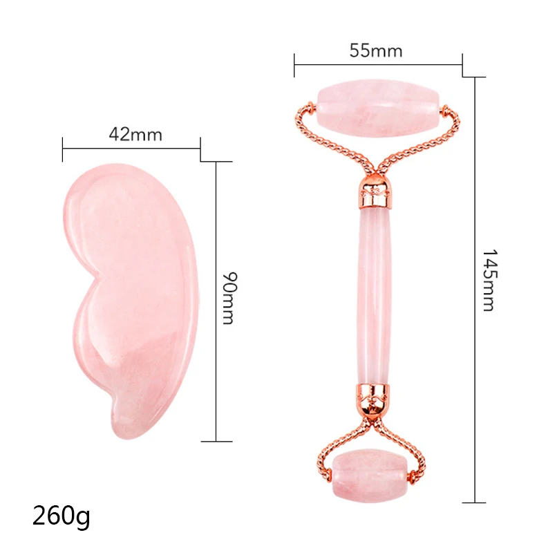 

Luxury Facial massage scraper set Natural Jade stone facial rollers guasha massage face anti-wrinkle butterfly Scraping Board
