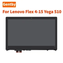 New 15.6 Inch For Lenovo Flex 4-15 4-1570 4-1580 Yoga 510-15 FHD LED LCD Touch Screen Digitizer Assembly 1920x1080