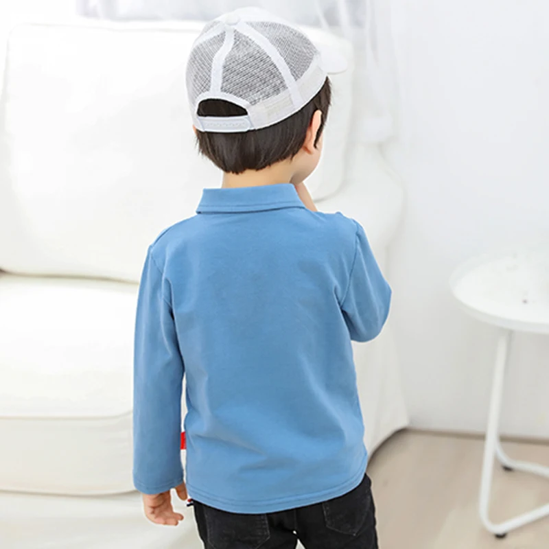 Polo Shirt Boys 2019 Summer Autumn Children's Clothing Toddler 100% Cotton Tops Tee Baby Boy Kids Bobo Bebe shirt 2-7Y |