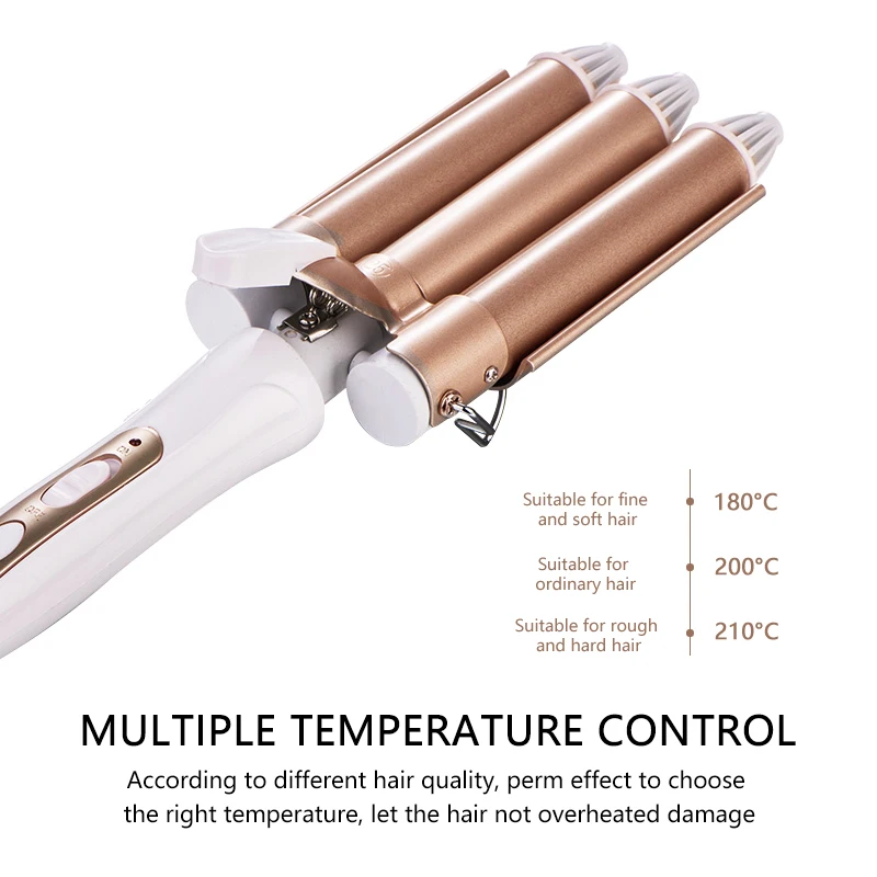 

Hair Curler Professional Hair Tools Curling Iron Ceramic Triple Barrel Hair Styler Hair Waver Styling Tool Electric Curling Iron