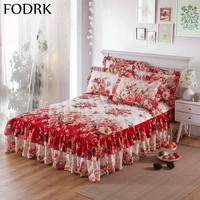 bed linen cotton fitted sheet set and pillowcases cotton mattress pad protector bedding massage table cover home textiles luxury