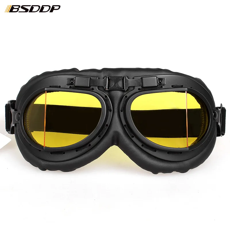 Винтажные мотоциклетные очки для Harley Pilot в стиле стимпанк ATV Bike шлем из меди |