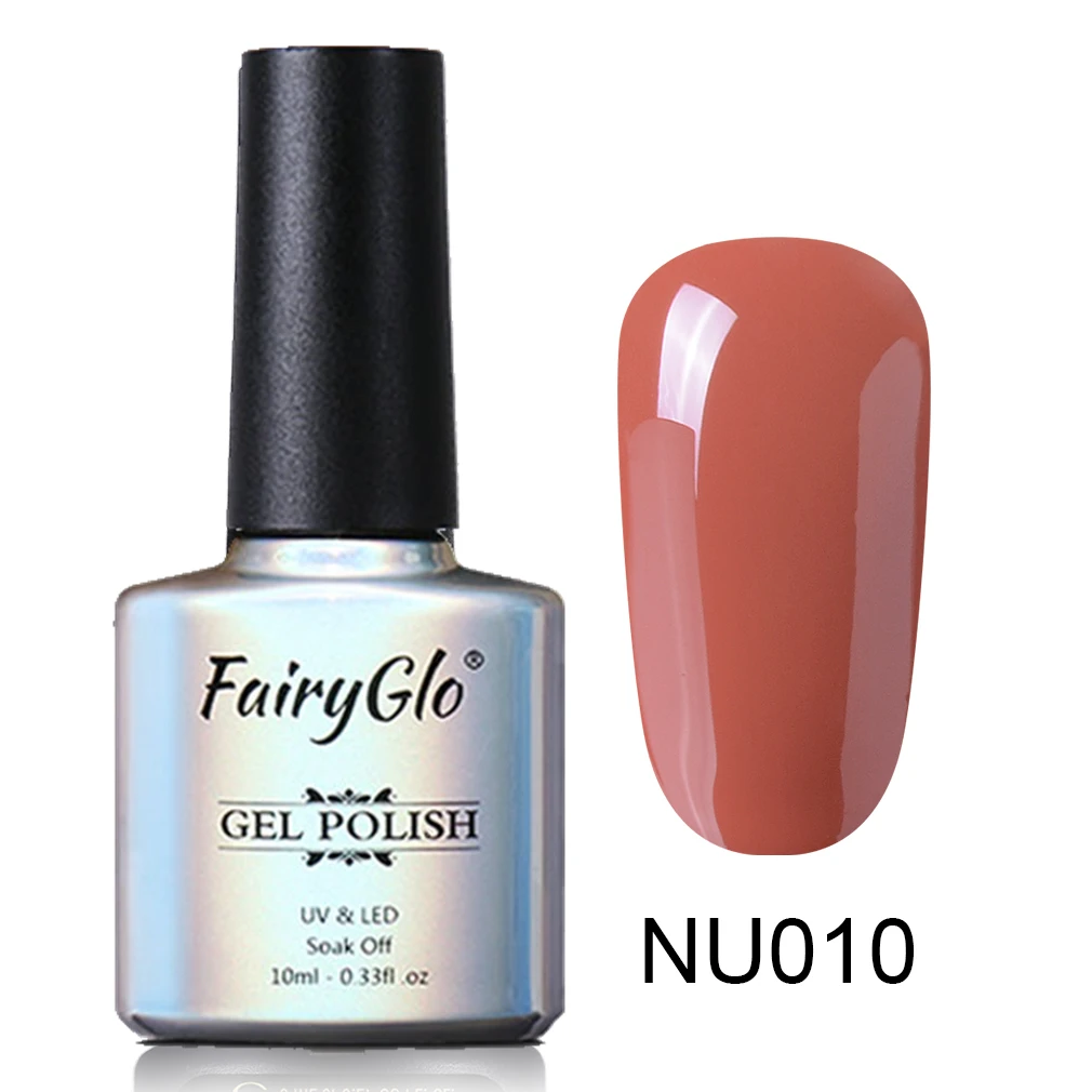 010 FairyGlo, 10 мл, Синий Цветной Гель-лак для ногтей, Полупостоянный Светодиодный УФ-Гель-лак, лак для дизайна ногтей, впитывающий Гель-лак, Матовый верхний слой - Цвет: 010