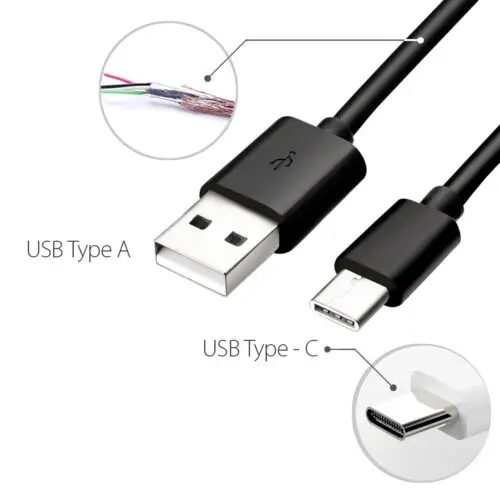 USB-кабель типа C для быстрой зарядки светодиодная лампа шнур и синхронизации