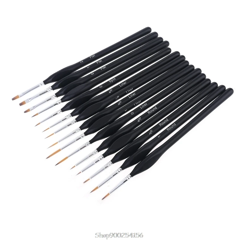 

15pcs Miniature Paint Brush Set Professional Nylon Hair Acrylic Painting Thin Hook Line Pen Art Supplies N18 20 Dropship