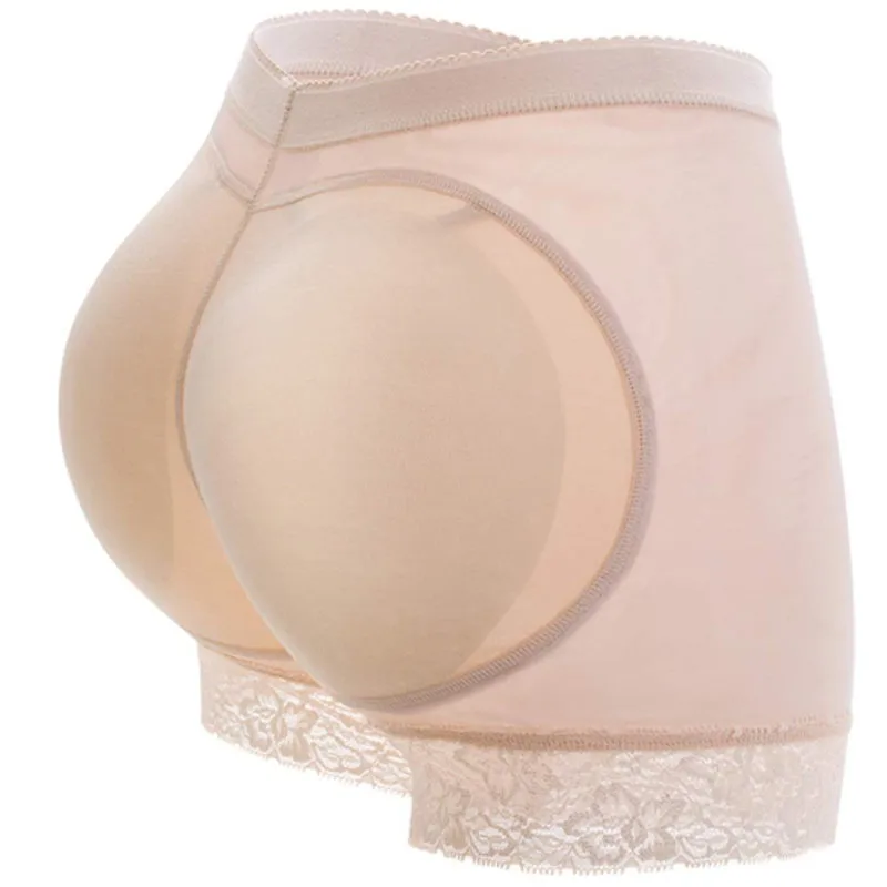 Apricot LANFEI Butt Lifter контрольное белье для похудения и коррекции фигуры Нижнее белье Корректирующее белье женские мягкие трусики Короткие кружевные Корректирующее белье модельный корсет - Цвет: Apricot