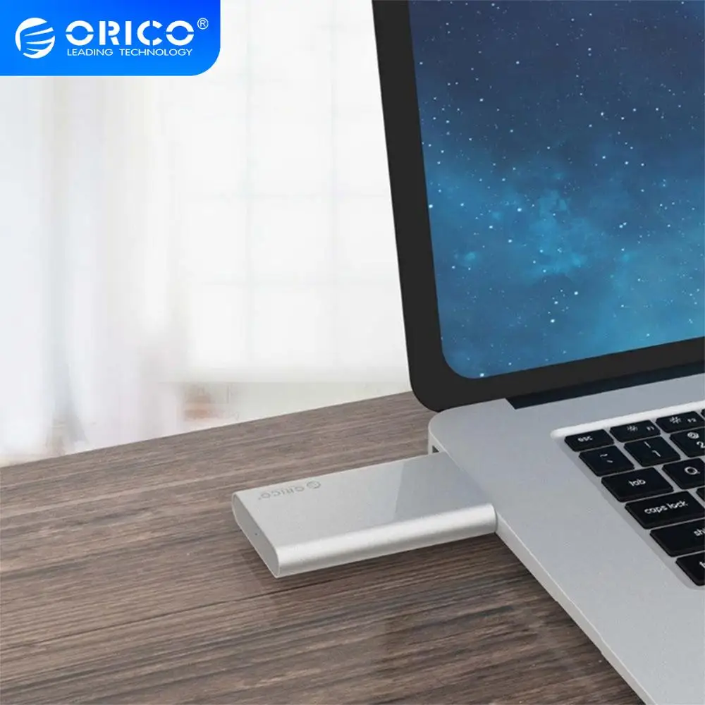 Корпус для SSD накопителя ORICO Mini mSATA алюминиевый высокоскоростной корпус 5 Гбит/с