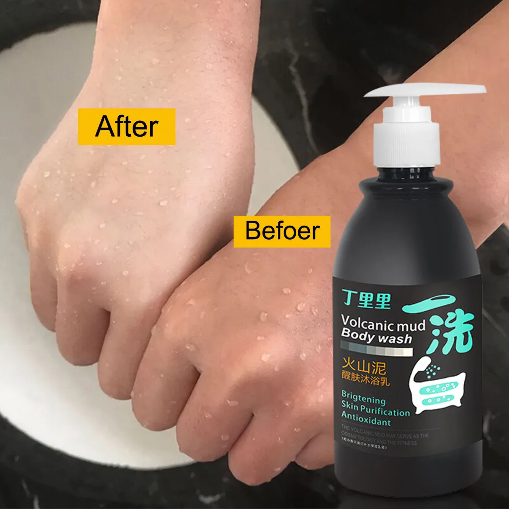 Вулканическая грязь жидкость для очистки всего тела быстрая стирка женской кожи
