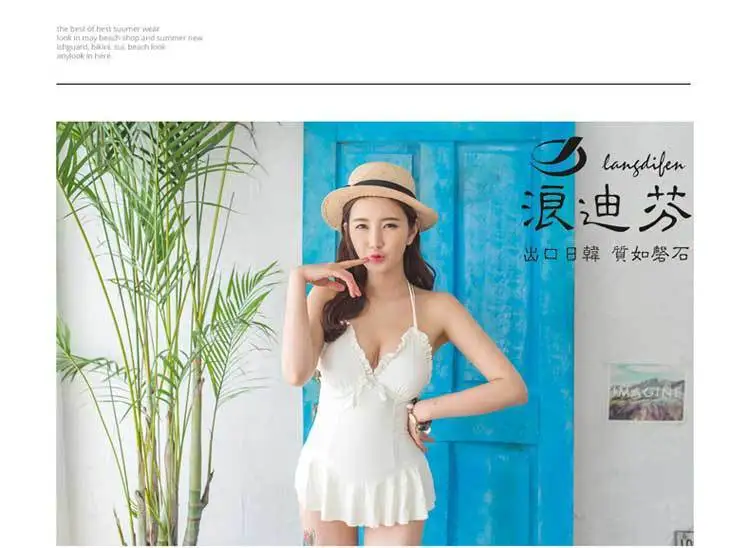 Бикини Детский бикини купальный костюм Женский цельный купальник женский