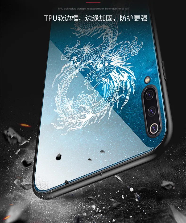 Чехол для Xiaomi mi 9/Xiaomi mi 9 SE Lu mi nous закаленное Стекло чехол для Xiaomi mi 9/Xiaomi mi 8 9SE A3 9t Pro mi 9 Lite чехол Крышка