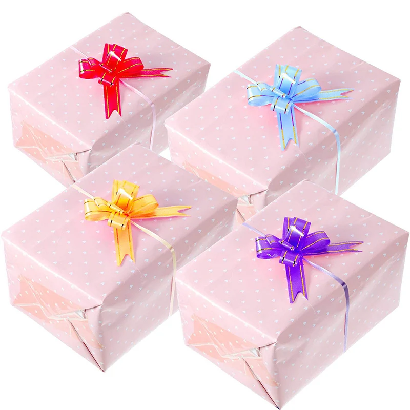 DIY Bow Decoration Christmas Hand-pulled Flowers Festive Party Material Wedding Holiday Ornament Gift 2020 New Arrive 10Pcs/pack | Дом и сад