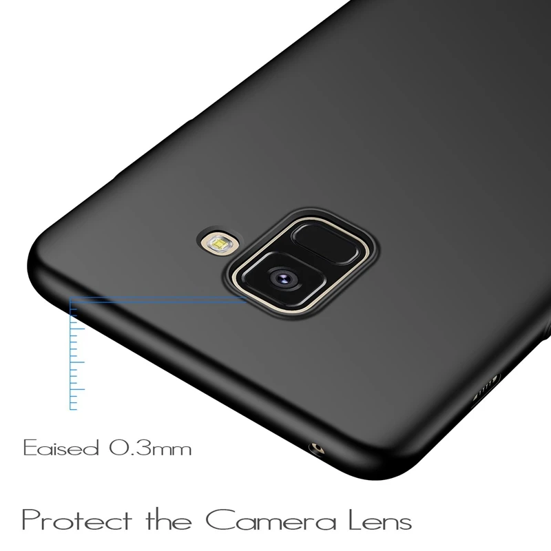 Ультратонкий Жесткий чехол для Samsung Galaxy A8 2018 Чехол PC матовый защитный чехол|Сумки