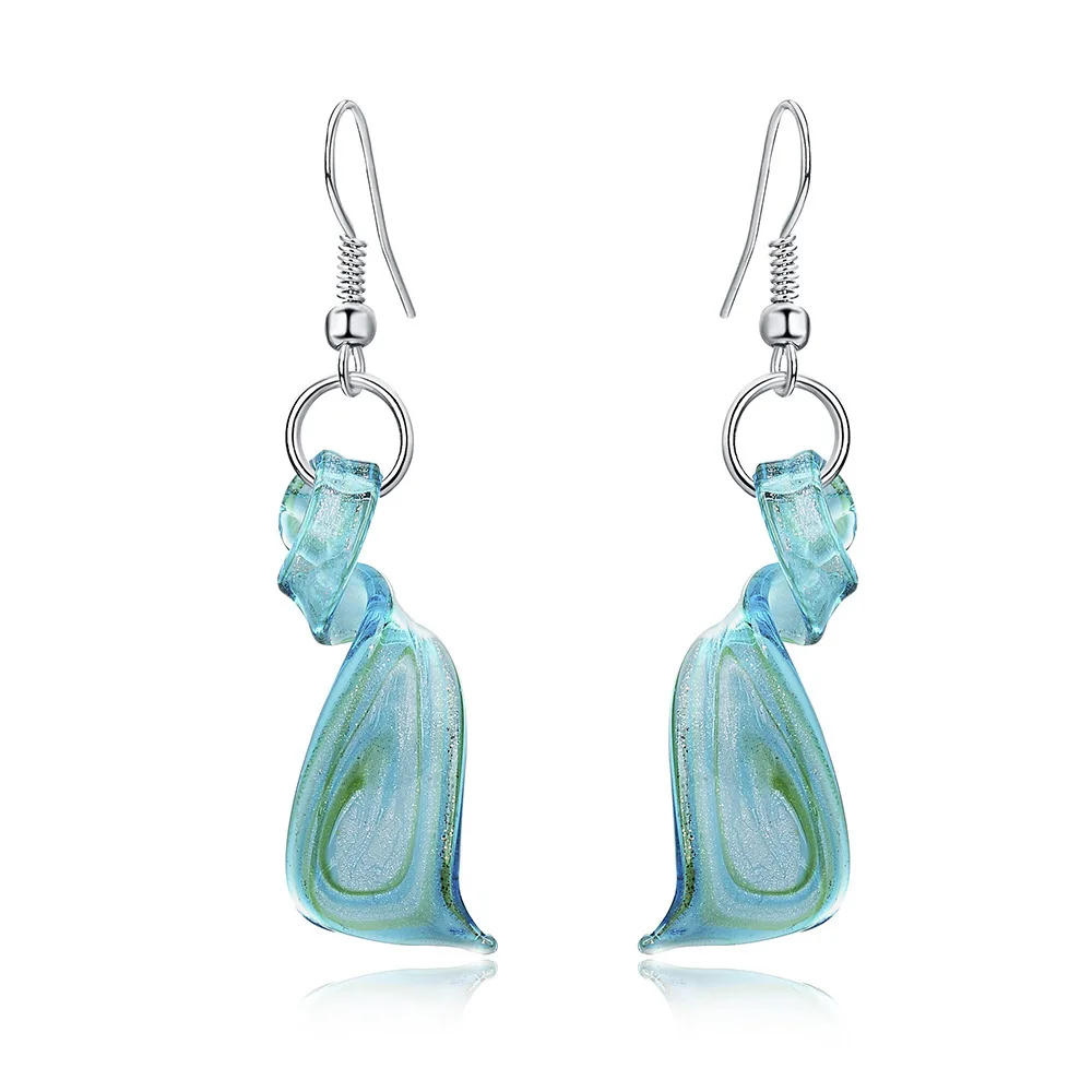 Креативный экзотический спиральный нож кулон цветные серьги с глазурью 2018