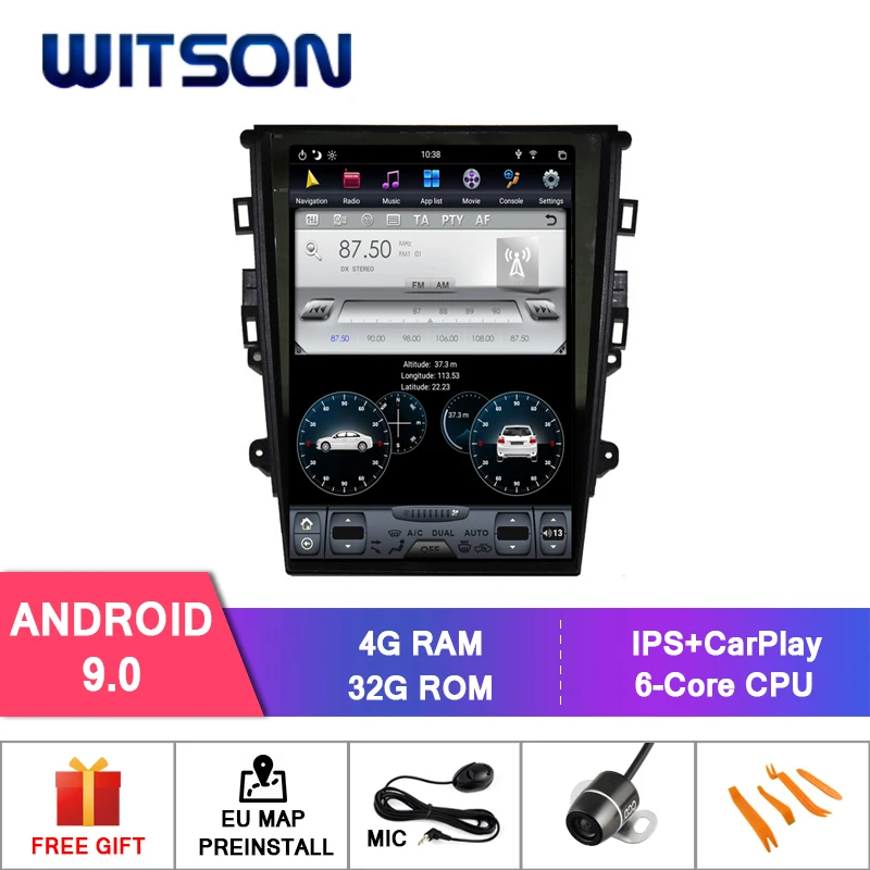 

WITSON Vertical Screen Android car dvd with GPS For FORD MONDEO 2011-2016 (AUTO AIR VERSION) car GPS