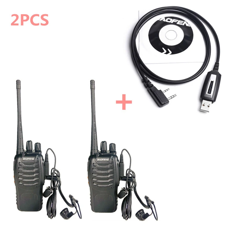 

2 шт., портативная рация для двусторонней связи, CB-радио, BF888s