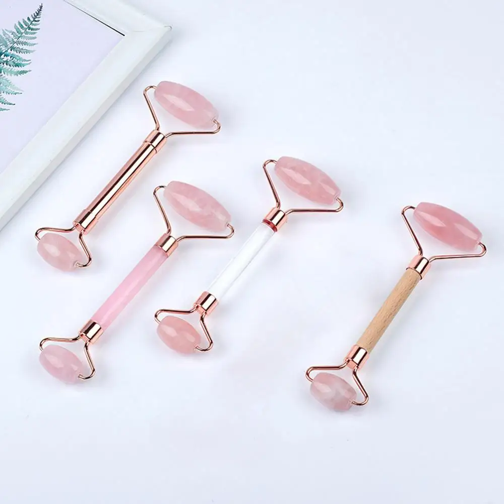 

NEW Jade Roller Face Massager Rose Quartz Face Massage Crystal Stone Jade Face Wrinkle Removal Skin Care Tool