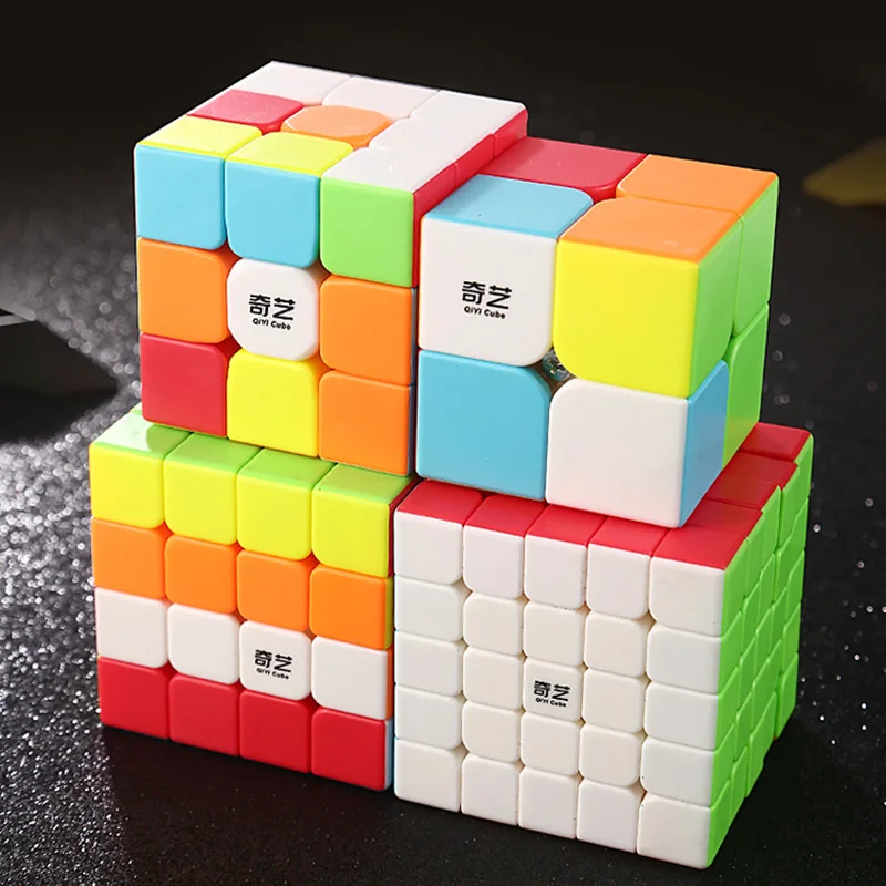 Магический куб QIYI Warrior 2x2x2 3x3x3 4x4x4 5x5 Cubo Magico Профессиональный антистресс скоростной