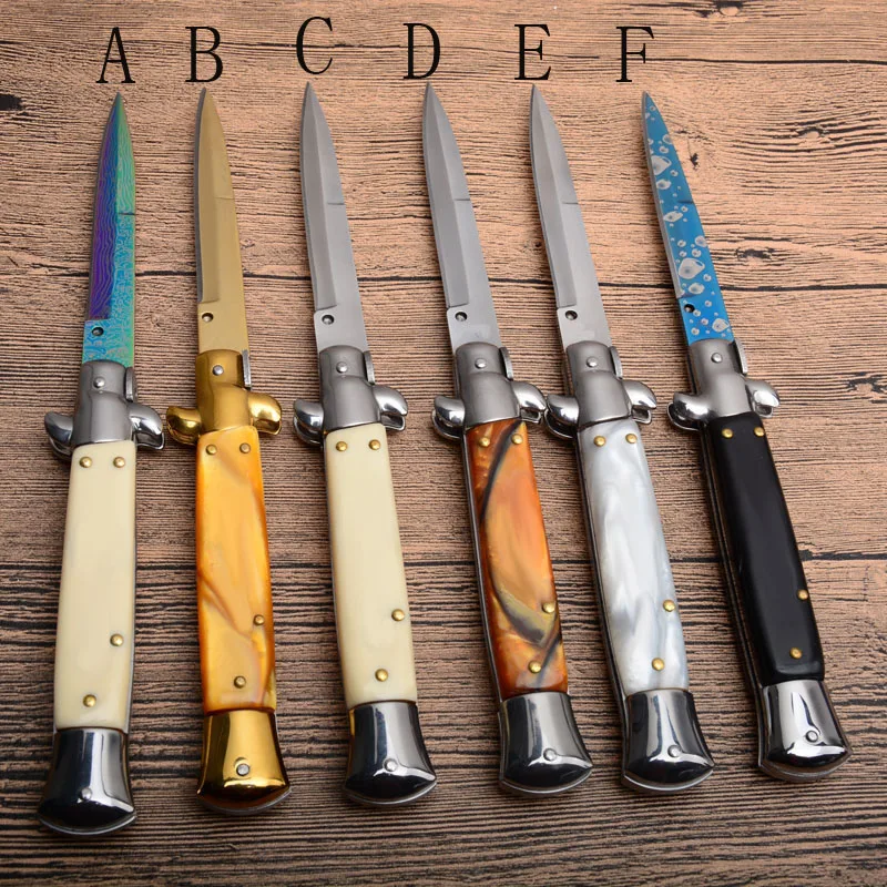 Складной нож тактический карманный клинок из стали 440с с зеркальным лезвием и