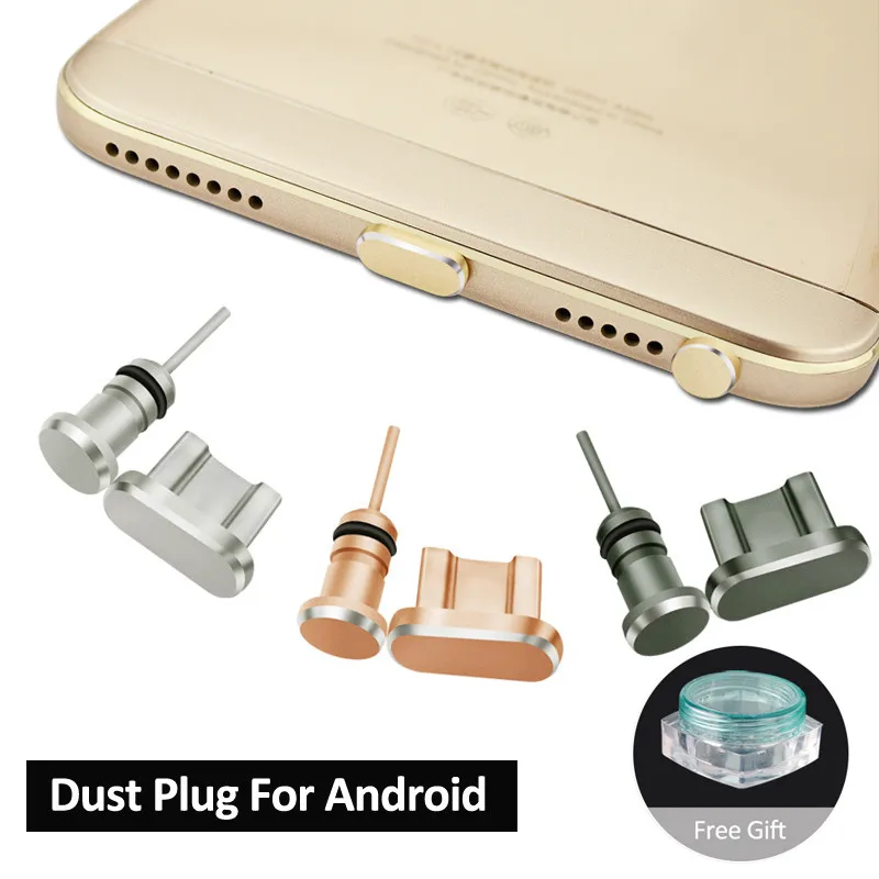 Алюминиевая стандартная Пылезащитная заглушка для телефона Android 3 5 мм USB разъем
