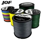 Плетеная рыболовная леска JOF, 300 м, 12 нитей, нейлоновая многоцветная многонитевая леска для ловли карпа, аксессуары, Полиэтиленовая леска 25-135 фунтов