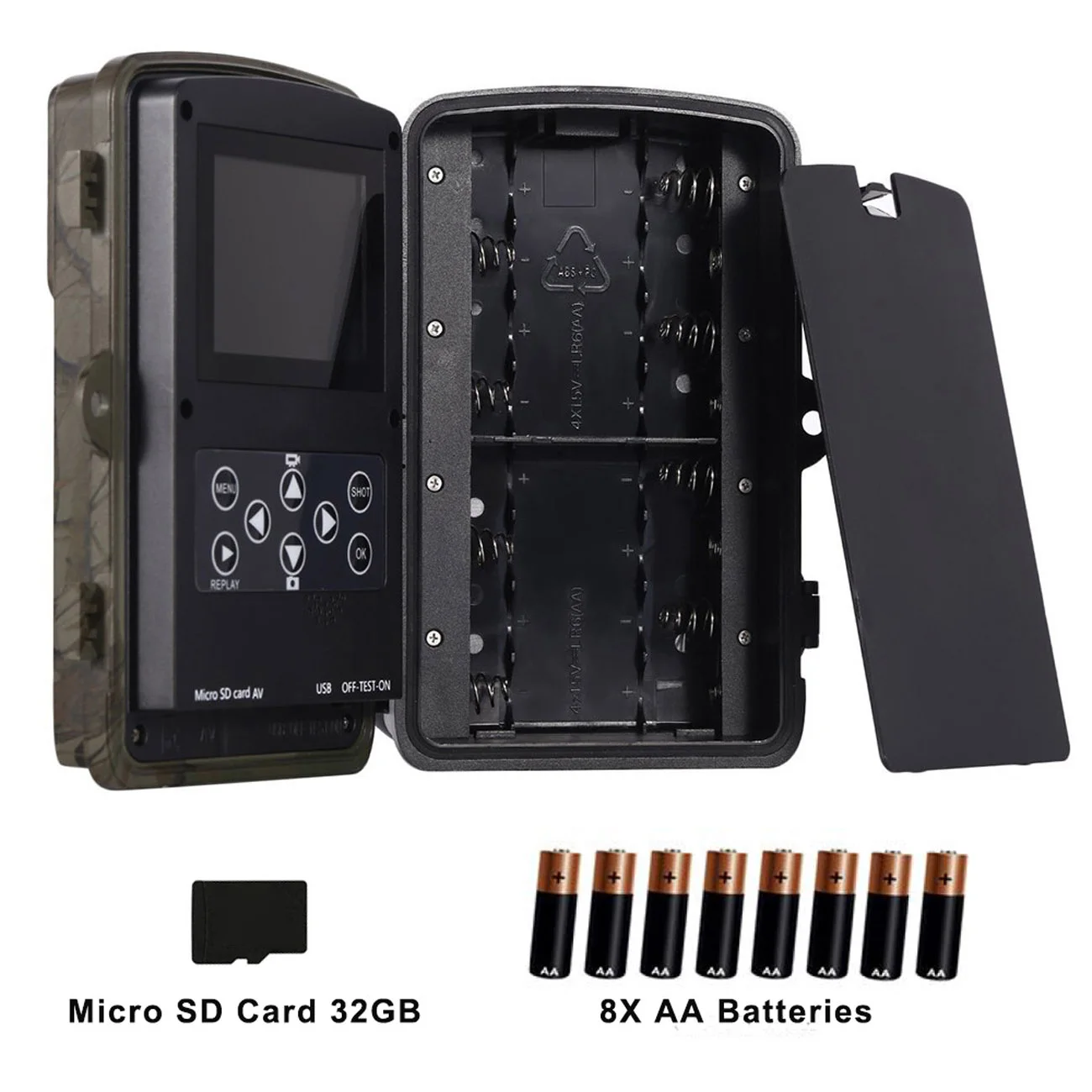 

1PCS HC801A Hunting Trail Camera 16MP IP65 Photo Traps 0.3s Trigger Time 940nm 1080P Waterproof Camera for Wildlife Surveillance