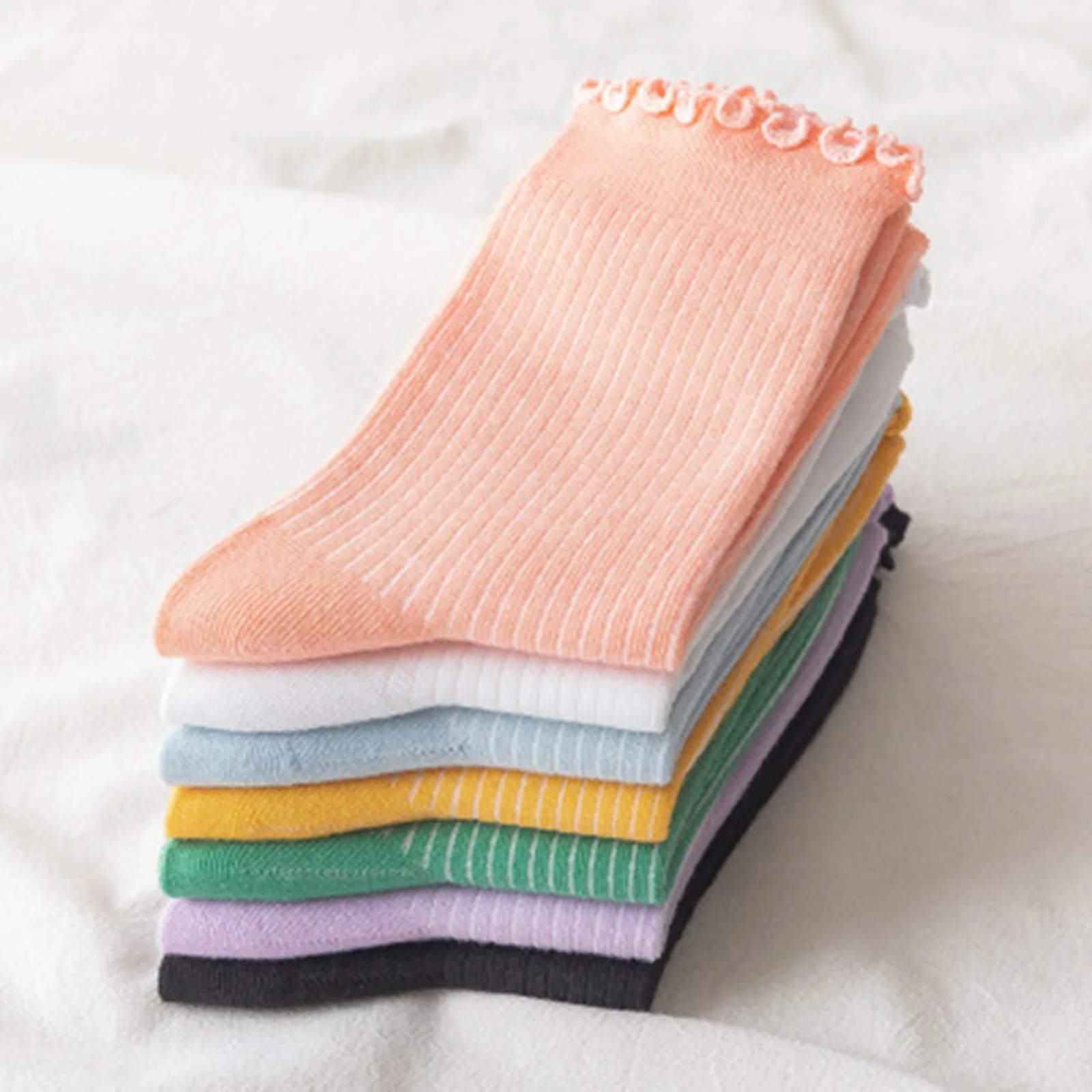

2021 New Womens Fluffy soft socks Slipper Home Sleeping Cute Socks comfortable Casual Solid Color Socks 7 colors