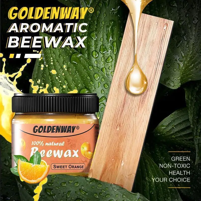 

Goldenway Aromatic Beewax Wood Care Seasoning Beewax Solid Wood Maintenance Cleaning Polished Care Beeswax Waterproof Wear-Resis