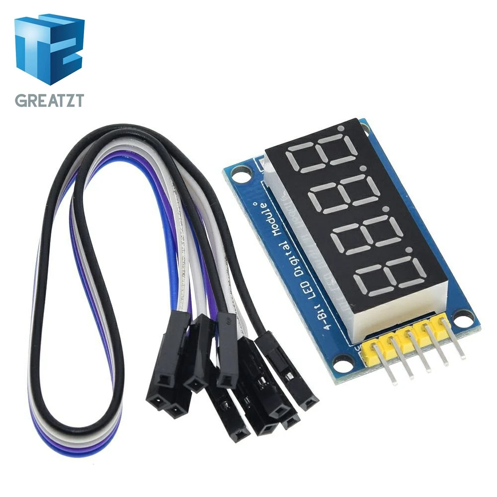 4 биты цифровой LED Дисплей модуль четыре последовательных для Arduino 595 драйвер