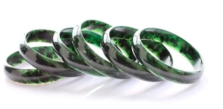

Send Certificate Natural Xinjiang Hetian Moyu 54-62mm Green Bracelet Exquisite Princess Bracelet Best Gift