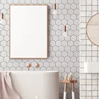 Самоклеящаяся 3D панель Funlife, виниловые обои, водостойкие, для украшения стен в ванной